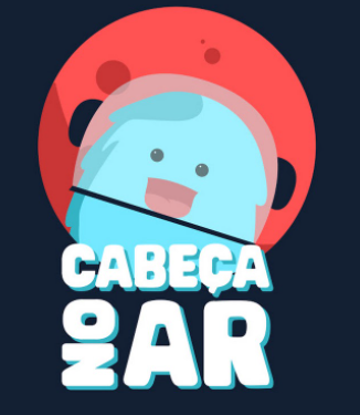 cabeça no ar