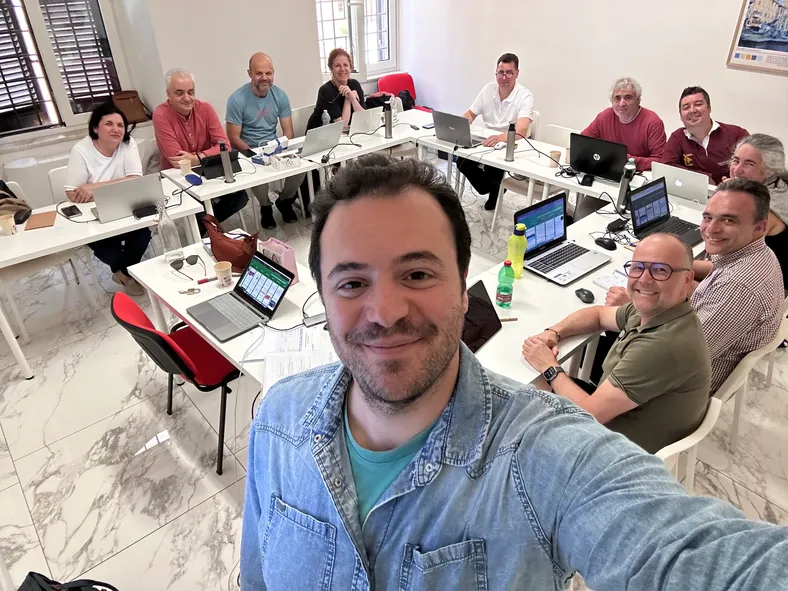Turma em atividade